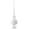 National Tree Company 15" White Glass Christmas Tree Topper