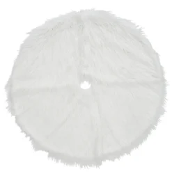 National Tree Company 48" General Store Collection White High Pile Tree Skirt