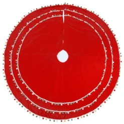 National Tree Company 52" General Store Collection Red Velvet Tree Skirt