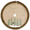 National Tree Company 48" Alpine Collection Snowman And Pines Tree Skirt