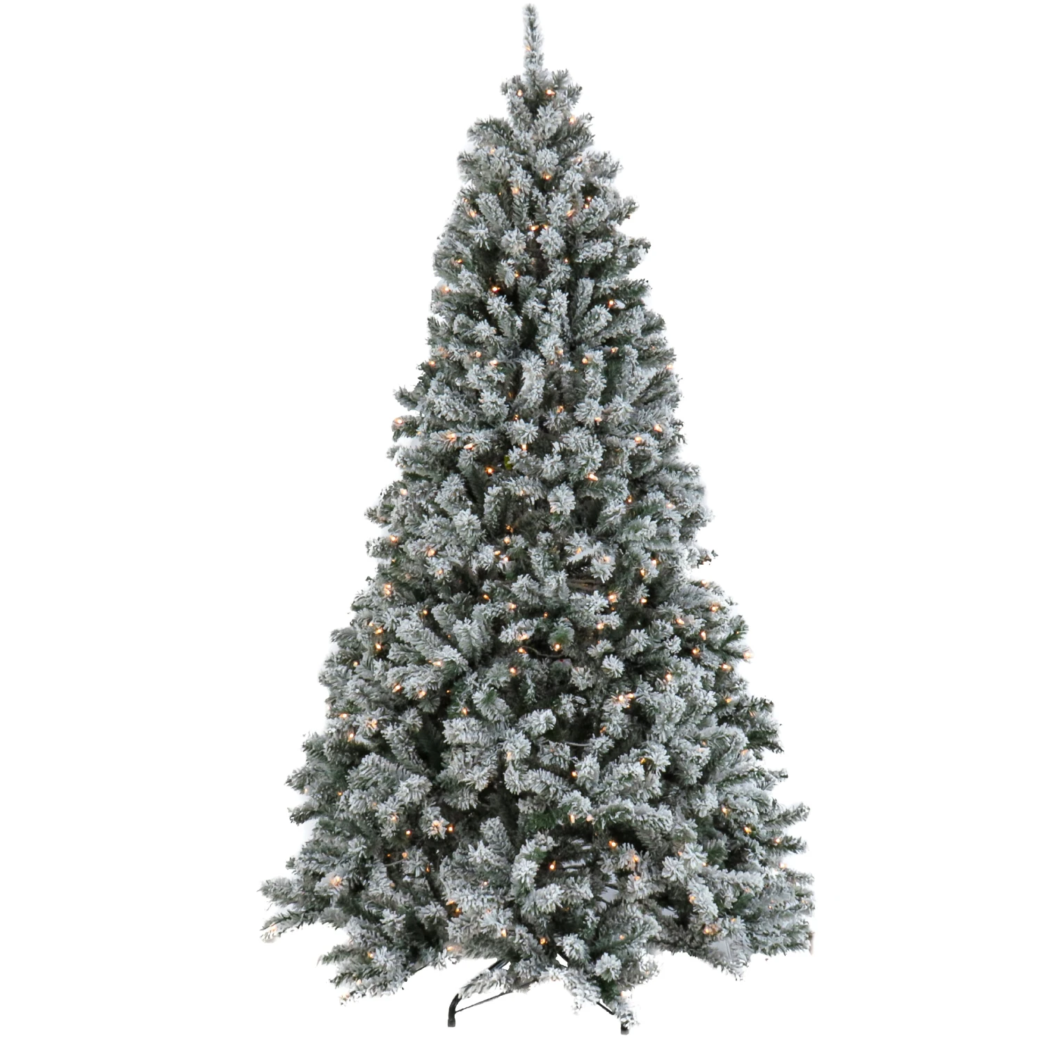 National Tree Company 6.5 Ft. Snowy North Valley® Spruce Tree With Clear Lights