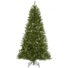 National Tree Company Pre-Lit Artificial Christmas Tree, Peyton Spruce, Green, White Lights, Includes Stand, 6.5 Feet