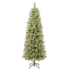 National Tree Company First Traditions Arcadia Pine Cashmere Slim Christmas Tree With Hinged Branches, 6 Ft