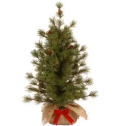 National Tree Company Artificial Christmas Tree, Bristle Cone Pine, Includes Cloth Base, 3 Feet
