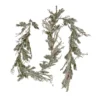 National Tree Company, 9' Christmas Trimmed Snowy Twig Garland, 200 Warm White LED Rice Lights-Battery Operated With Remote Control