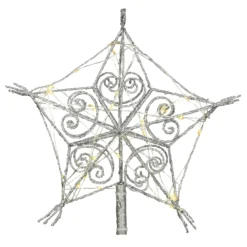 National Tree Company 95" Snowflake Tree Top For Artificial Trees With Dual Color® Lights