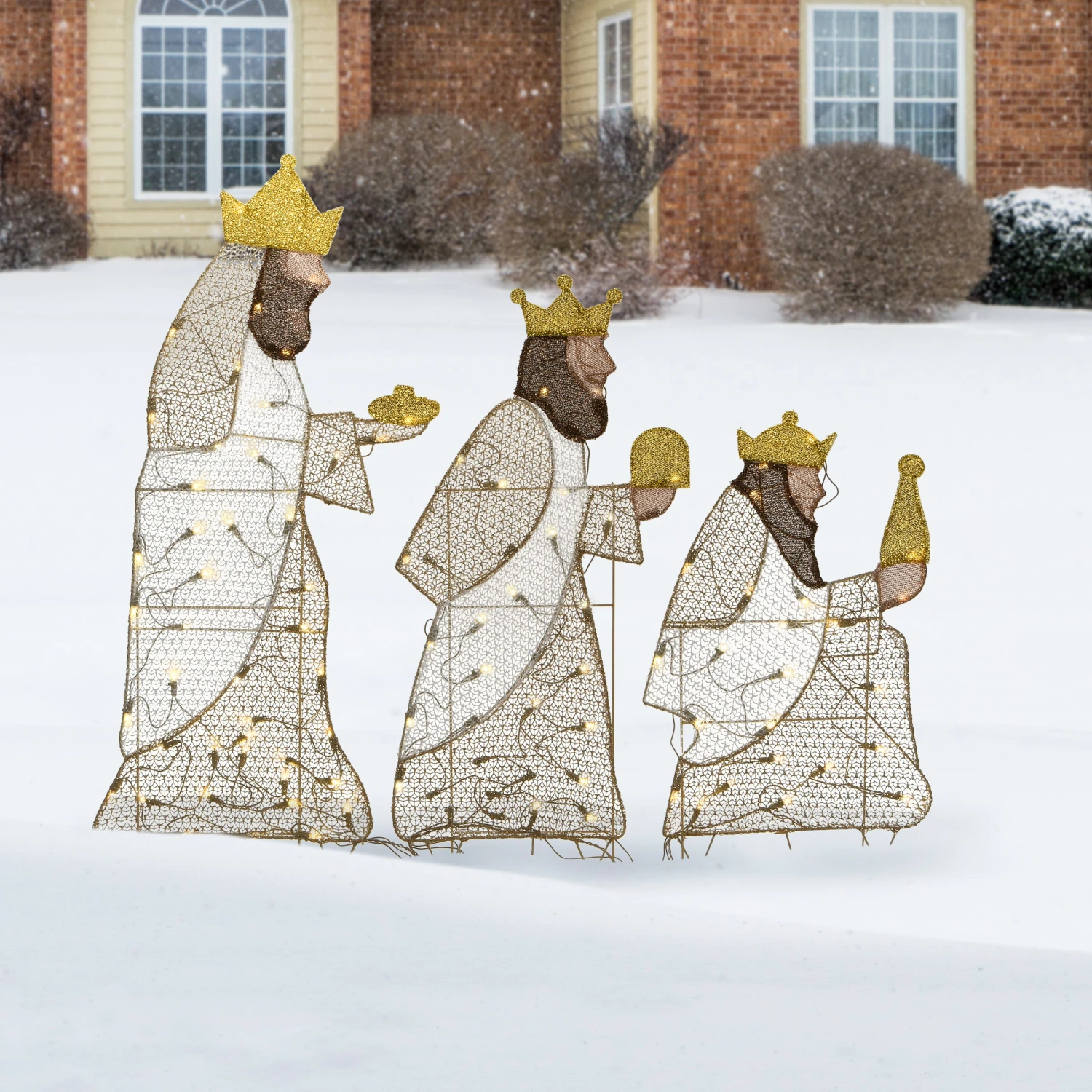 National Tree Company 42" Three Wisemen With LED Lights - Image 2