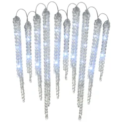 National Tree Company Crystal Icicles With LED Lights