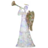 National Tree Company 60" Trumpeting White Angel With Multicolor LED Lights