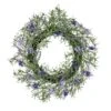National Tree Company Artificial Wreath Decoration, Purple, Woven Branch Base, Decorated With Lavender, Rosemary, Flowing Green Stems, Spring Collection, 19 Inches