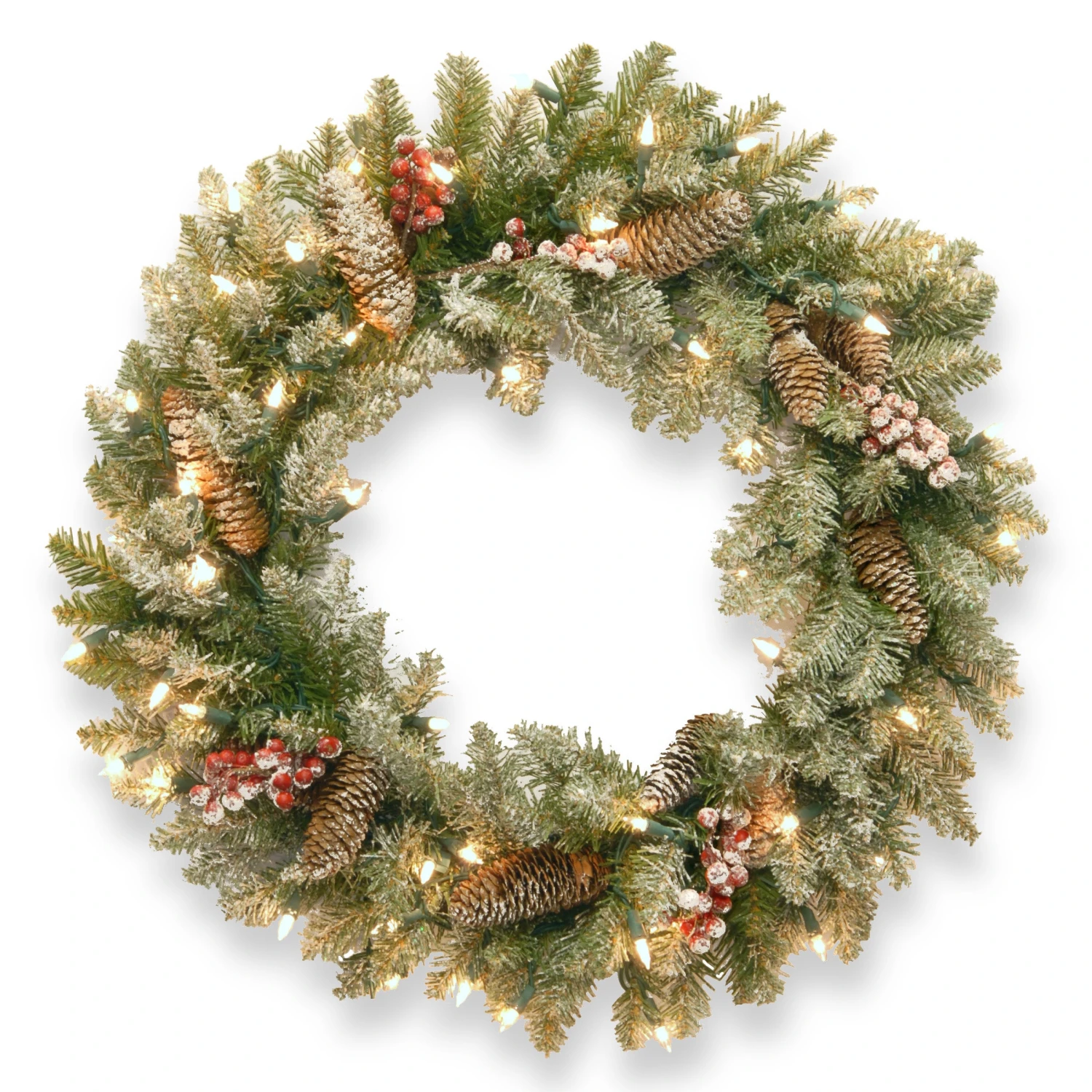 National Tree Company 30 In. Dunhill(R) Fir Wreath With Clear Lights