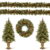 National Tree Company Pre-Lit Frosted Berry Assortment