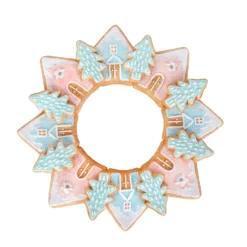 National Tree Company First Traditions 8" Gingerbread Cookie Wreath