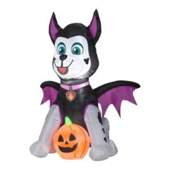 National Tree Company Halloween Inflatable Decoration, Black, Marshall From Paw Patrol, Self Inflating, Plug In, 38 Inches
