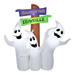 National Tree Company Halloween 6 Ft. Ghost Trio And Signpost