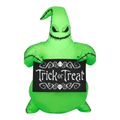 National Tree Company Halloween Inflatable Decoration, Green, Oogie Boogie, Self Inflating, Plug In, 42 Inches