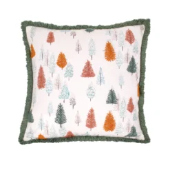 National Tree Company 18" HGTV Home Collection Whimsical Forest Christmas Pillow