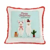 National Tree Company 18" HGTV Home Collection Merry Christmas Llamas Pillow