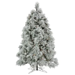 National Tree Company 7.5 Ft. HGTV Home Collection Pre-Lit Flocked Bavarian Pine Tree