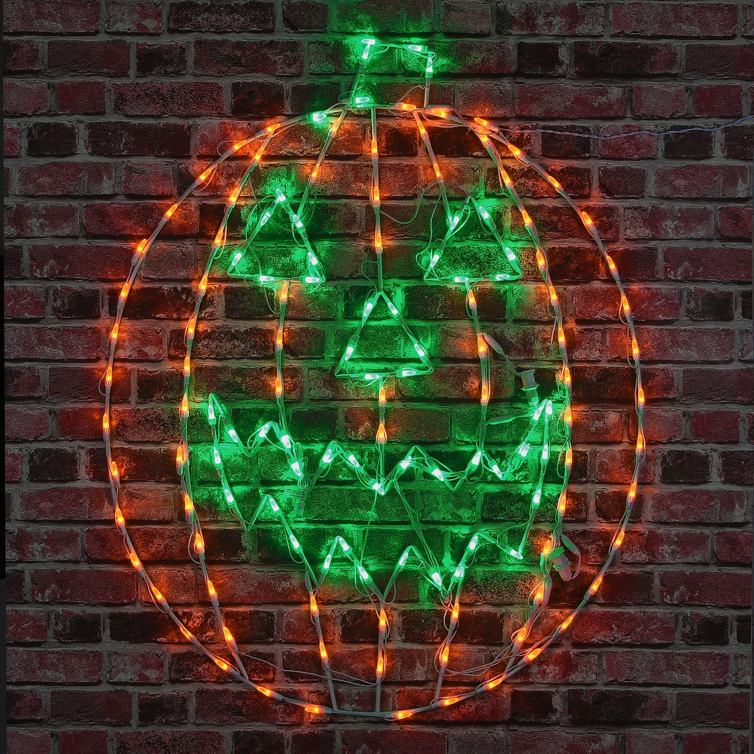 National Tree Company Halloween Lighted Sign Decoration, White, Jack O' Lantern, LED Lights, Plug In, 44 Inches - Image 2