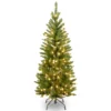 National Tree Company Pre-Lit Artificial Christmas Tree, Kingswood Fir With Clear Lights, Plug In , 4.5 Ft