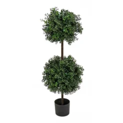 National Tree Company 46" Boxwood Double Ball Topiary In Nursery Pot