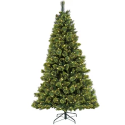 National Tree Company 7 Ft Pre-Lit Maine Pine Tree With LED Lights