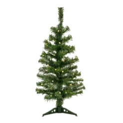 National Tree Company 2 Ft Mavis Spruce Tree With LED Lights