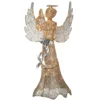 National Tree Company 53" Champagne Gold Praying Angel With LED Lights