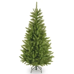 National Tree Company Artificial Slim Christmas Tree, Green, Natural Fraser Fir, Includes Stand, 4.5 Feet