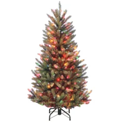 National Tree Company 45 Ft Natural Fraser Slim Fir Tree With Multicolor Lights
