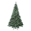 National Tree Company First Traditions Oakley Hills Snowy Christmas Tree With Hinged Branches, 7.5 Ft