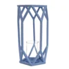 National Tree Company National Outdoor Living Lantern Candleholder, Ice Melt Blue, Modern Design And Finish, Includes Glass Chimney, 14 Inches