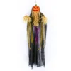 National Tree Company Halloween Pre Lit Animated Hanging Scarecrow, Black, Sound Activated, LED Lights, Battery Operated, 6 Feet
