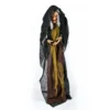 National Tree Company Halloween Pre Lit Animated Scary Old Witch, Brown, Sound Activated, LED Lights, Battery Operated, 63 Inches
