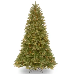National Tree Company Pre-Lit Artificial Christmas Tree, Downswept Douglas Fir With Clear Lights, Plug In, 6.5 Ft