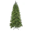 National Tree Company Artificial Down Swept Douglas Slim Fir Christmas Tree, Pre-Lit With Warm White LED Lights, Plug In, 7.5 Ft
