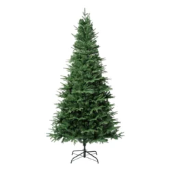National Tree Company 7.5ft Pre-lit Artificial Millville White Hinged Tree With PowerConnect™, 550 Warm White LED Lights-UL