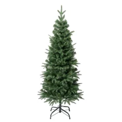 National Tree Company First Traditions Duxbury Slim Christmas Tree With Hinged Branches, 4.5 Ft