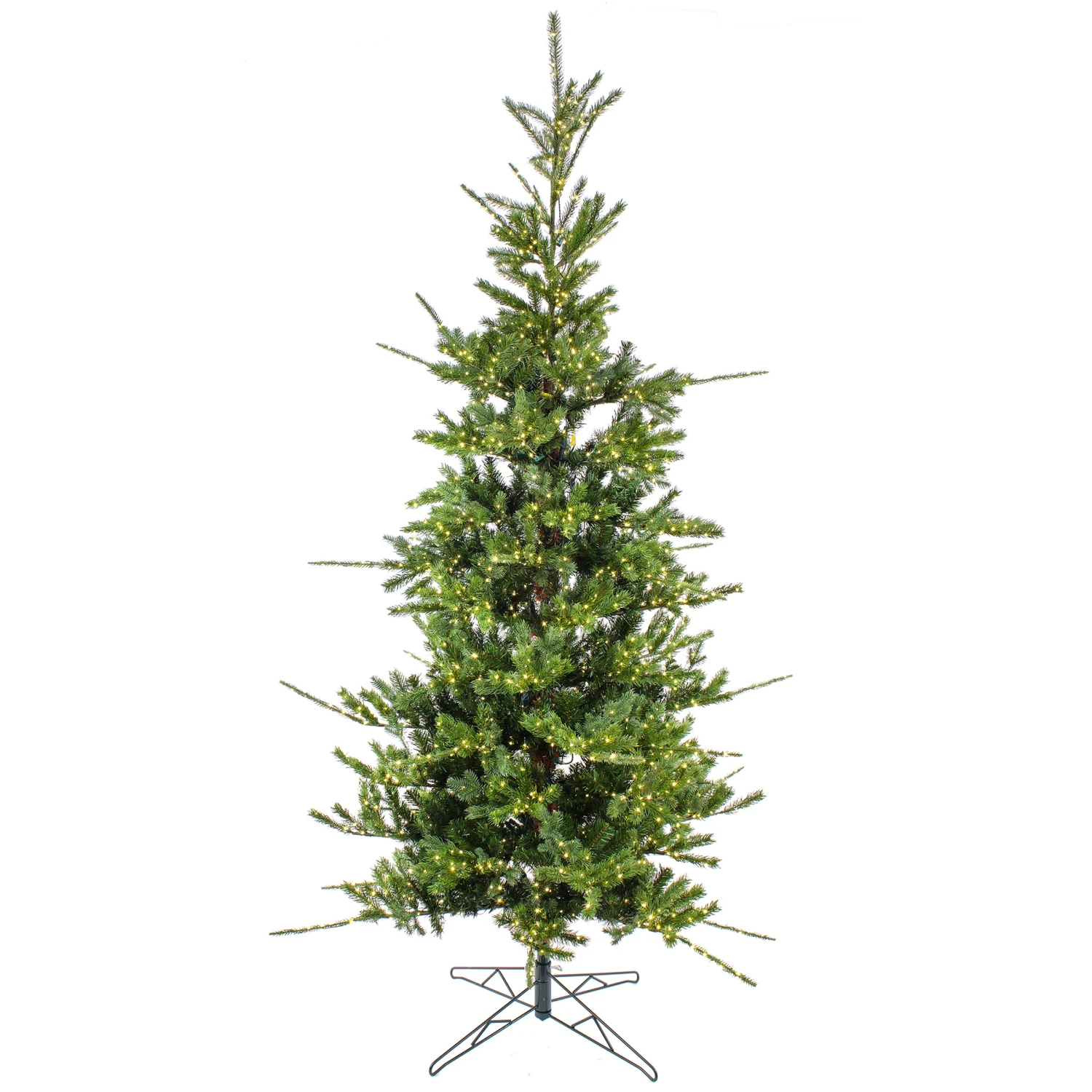 National Tree Company 10ft Pre-lit Artificial Feel Real® Lark Pine Medium Hinged Tree, 5320 Warm White LED Rice Lights- UL