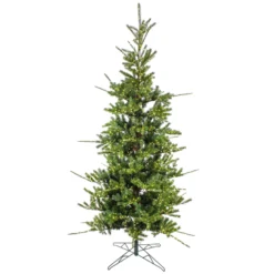 National Tree Company 9ft Pre-lit Artificial Feel Real® Lark Pine Medium Hinged Tree, 4120 Warm White LED Rice Lights- UL