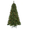 National Tree Company Pre-Lit Artificial Christmas Tree, Mixed Pine With Multicolor Lights, Plug In, 6.5 Ft