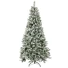 National Tree Company Artificial Snowy Mixed Pine Christmas Tree, Pre-Lit With Multi Incandescent Lights, Plug In, 6.5 Ft