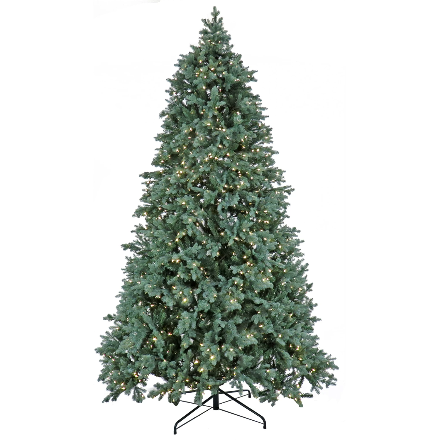 National Tree Company 7.5ft Pre-lit Artificial Feel Real® Wellesley Fir Hinged Tree With Powerconnect, 850 Dual Color® LED Lights- UL