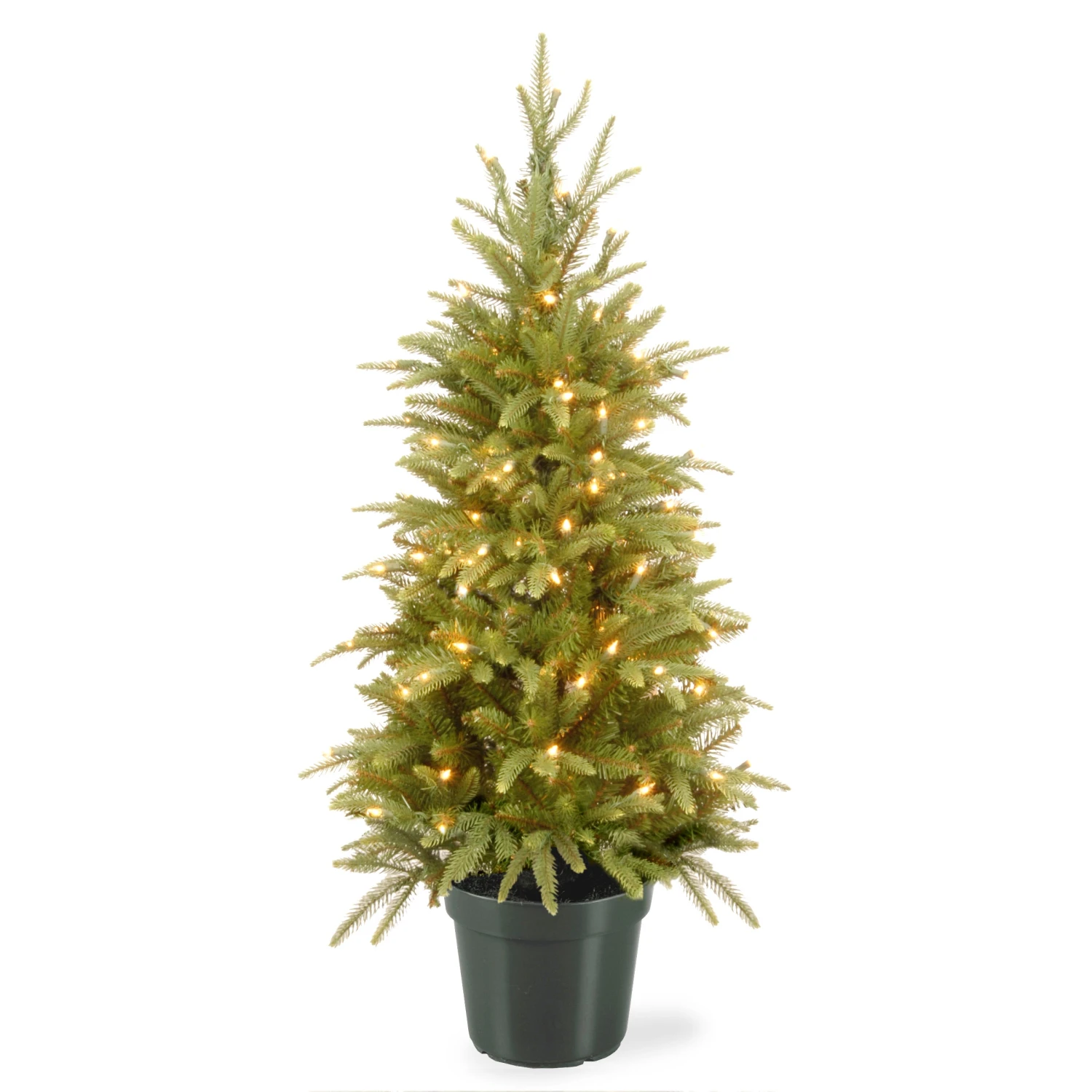 National Tree Company 4 Ft Weeping Spruce Tree With Clear Lights
