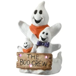National Tree Company Halloween Pre-Lit Happy Ghost Trio, LED Lights, 21 Inches