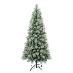 National Tree Company First Traditions Perry Hard Needle Christmas Tree, 6 Ft