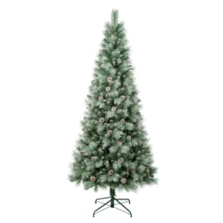 National Tree Company First Traditions Perry Hard Needle Christmas Tree, 7.5 Ft