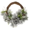 National Tree Company 22" Snowy Christmas Wreath With Bow