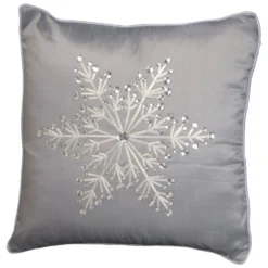 National Tree Company 16in Snowflake Pillow